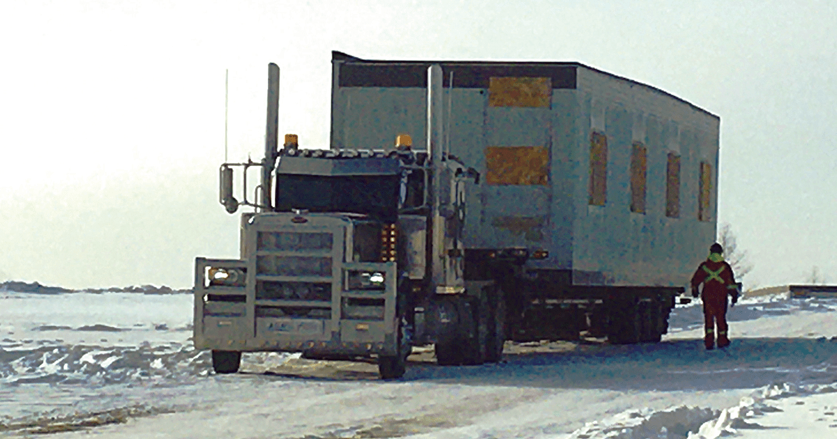 Lynden Transport delivers new classrooms to Kaktovik, AK